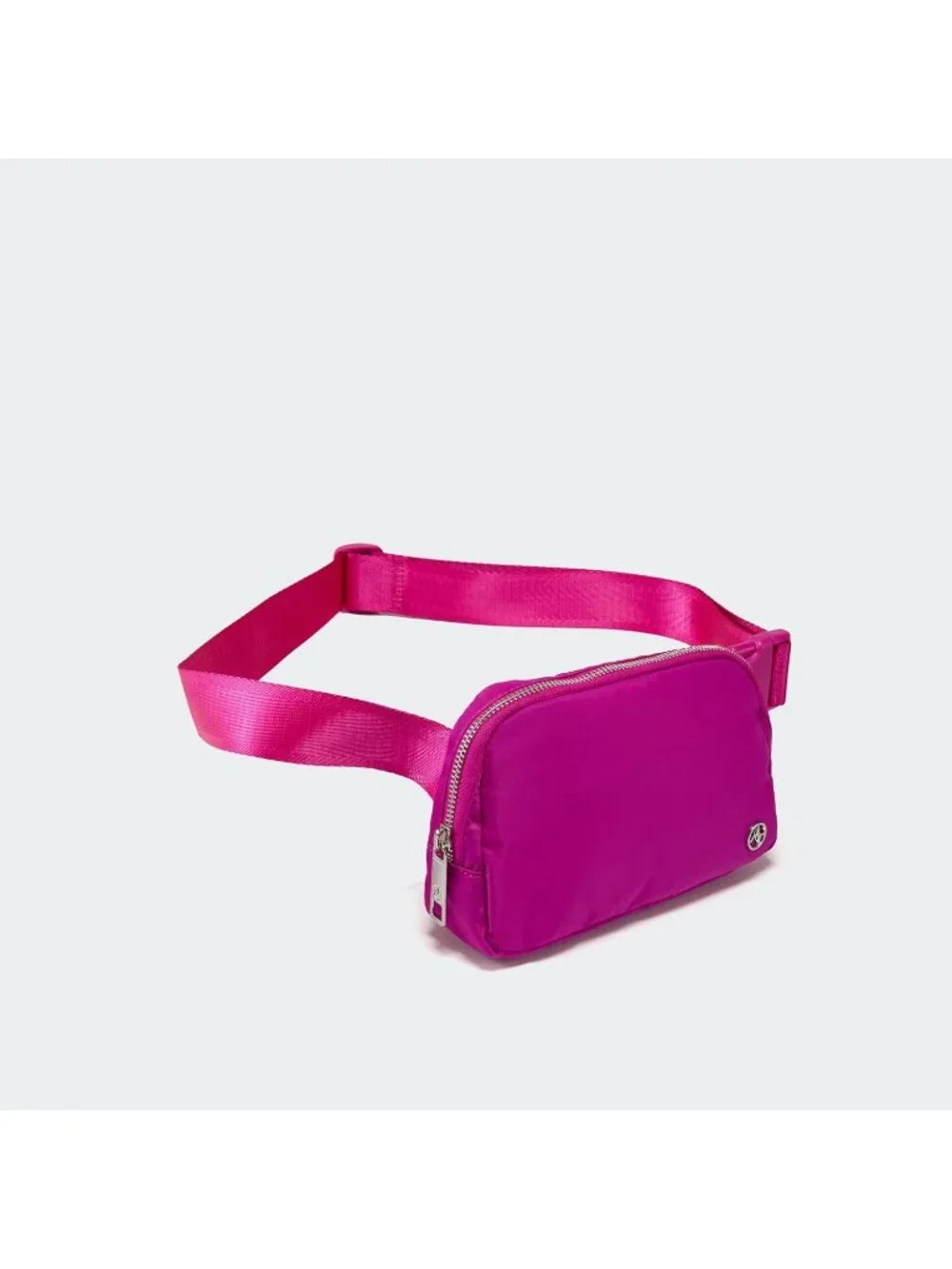 Men's Grape Purple Crossbody Belt Bag Wide Zipper Adjustable Strap 3-Pockets